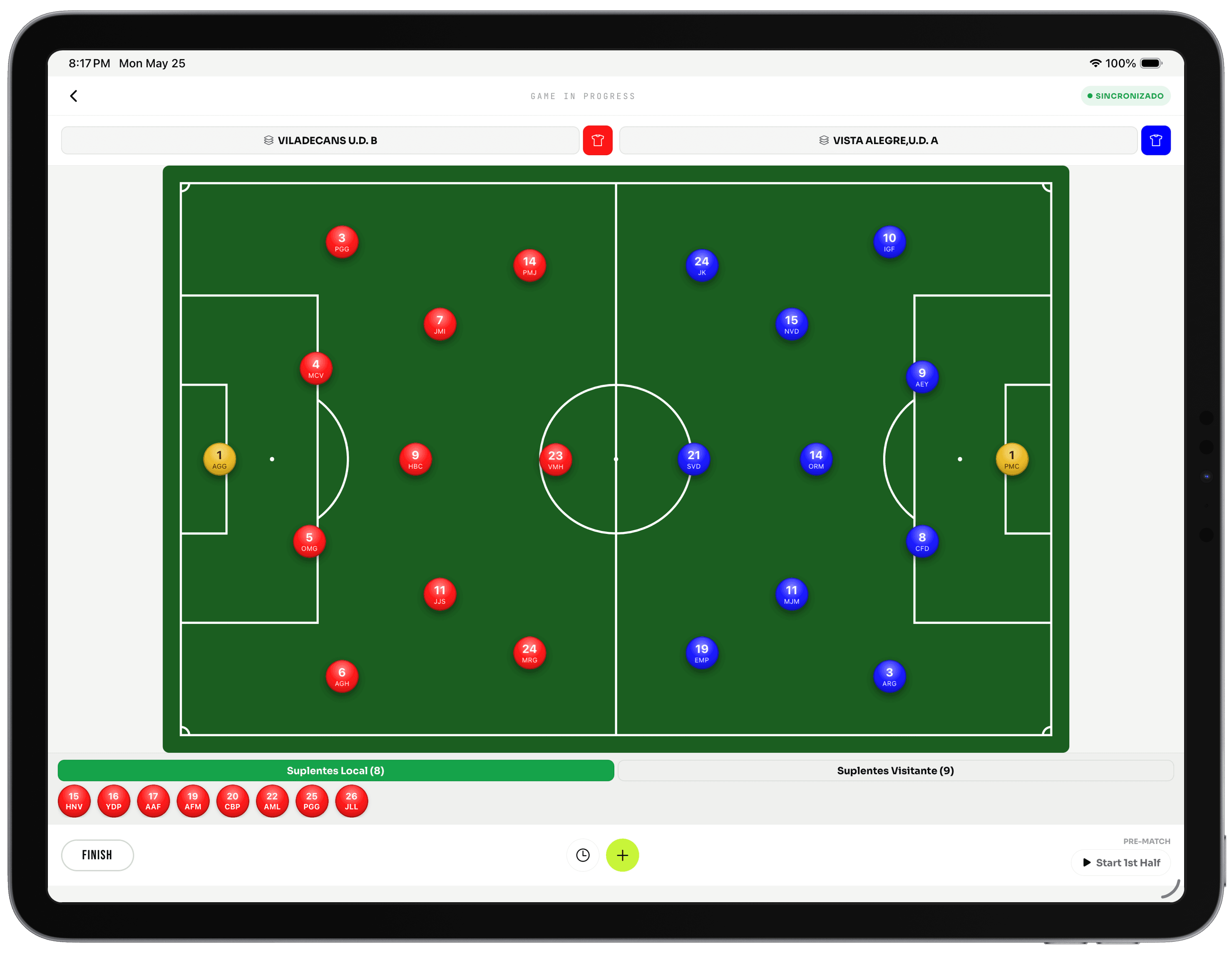 Live match tagging