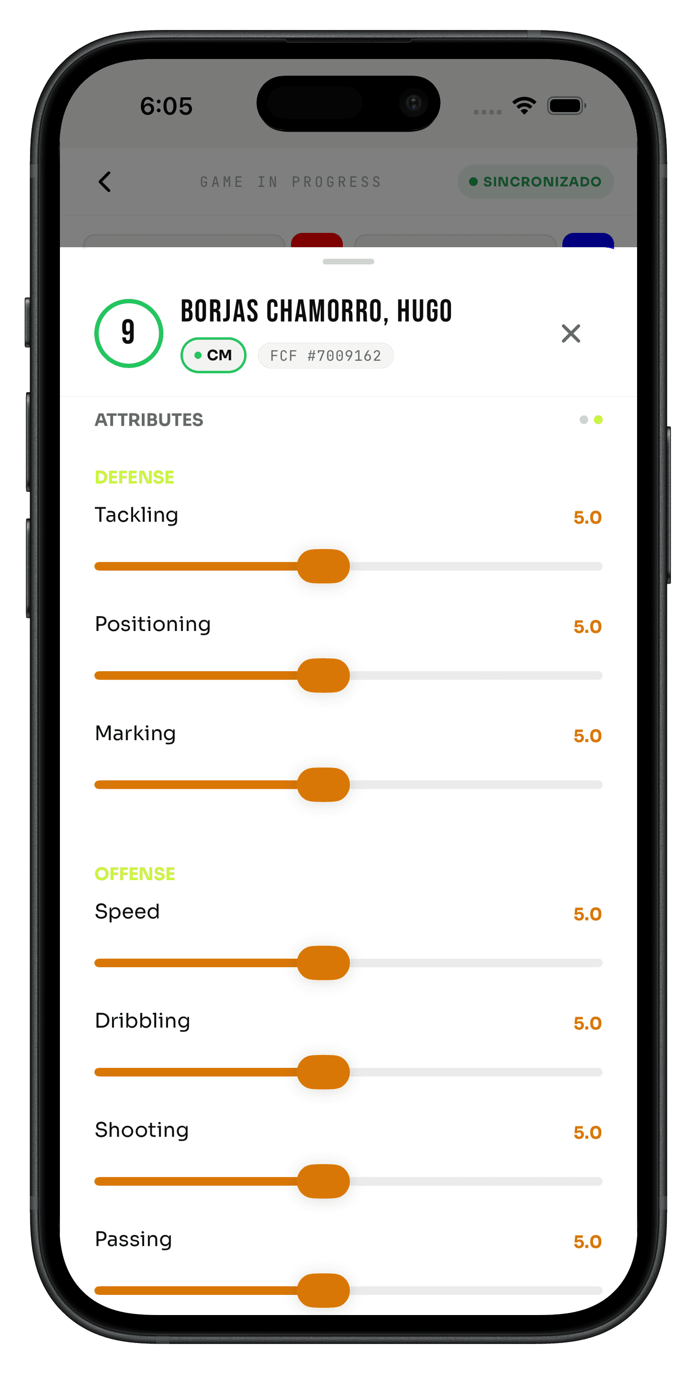 OptimalScout on iPhone